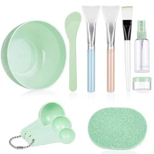11 Pcs DIY Facial Clay Mask Tool Kit Face Mask Mixing Bowl Set