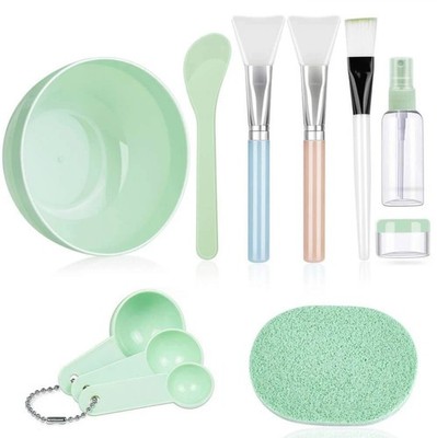 11 Pcs DIY Facial Clay Mask Tool Kit Face Mask Mixing Bowl Set