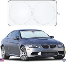 Car Windshield Sunshade - Blocks 99 Heat, Universal Fit for Cars SUVs 64x32"