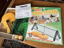 VINTAGE NERF PING PONG 1982 PARKER BROTHERS RETRO Original Box & Contents