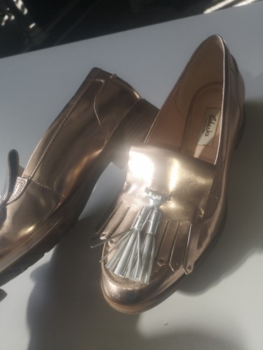 Clarks Narrative Shoes Size 5D Slip On Tassle Design - Picture 8 of 13
