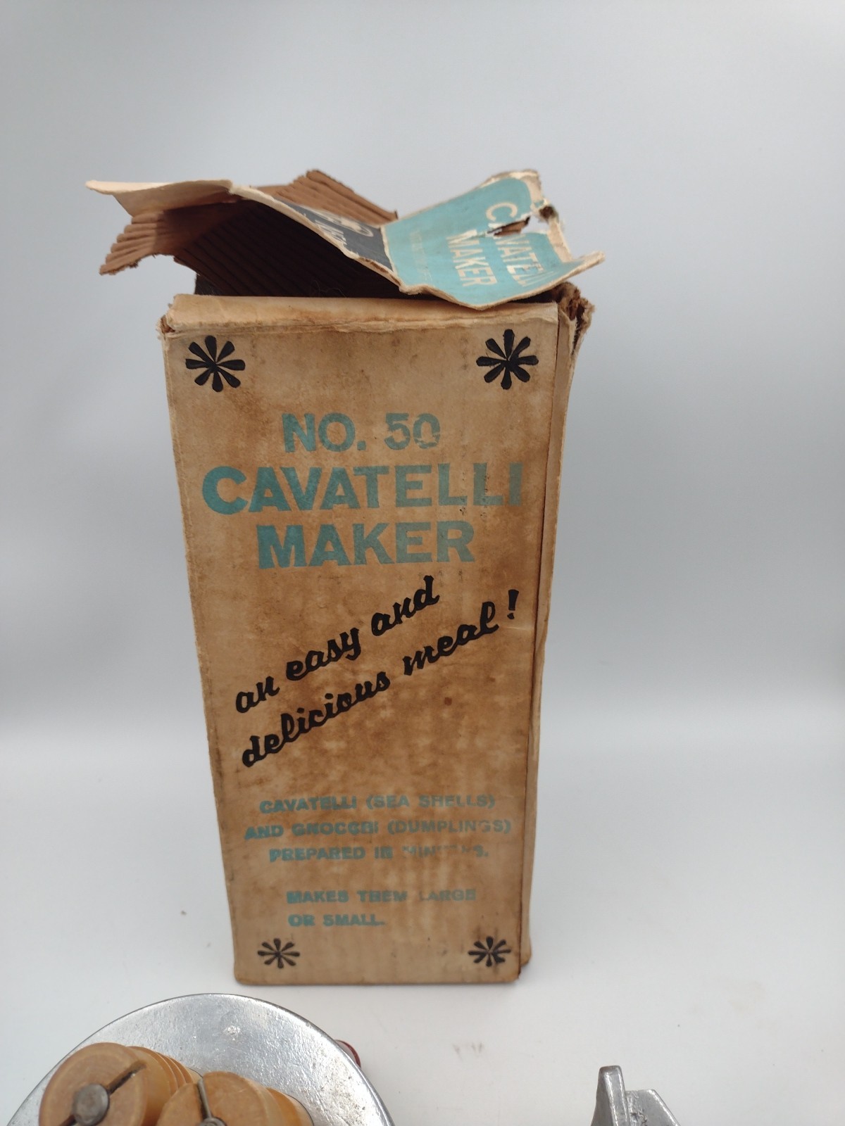 Vintage Vitantonio Cavatelli Pasta Maker - Model No 50 - Ugly Box  - Ohio USA