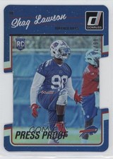2016 Donruss Rookies Press Proof Silver Die-Cut 6/75 Shaq Lawson #339 w0w