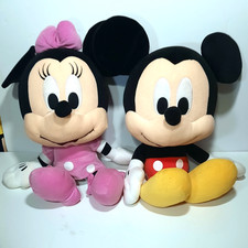 Disney Mickey Minnie Mouse 24in Jumbo Big Head Plush Pair Dream International
