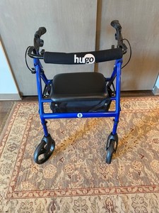Drive Medical Hugo Elite Rollator Walker with Seat, Backrest and Basket