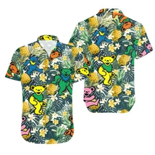 Grateful Dead Dancing Bears Colors Summer Hawaii Shirt