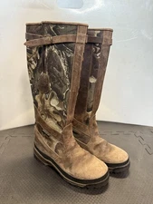 Chippewa Waterproof Leather Camo Hunting & Snake Boots Mens 9 D Vibram. ITALY