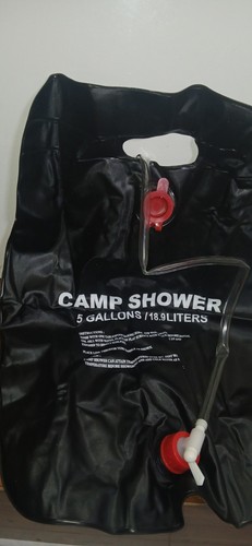 Portable 5 Gallon Camp Shower Outdoor Camping Water Bag