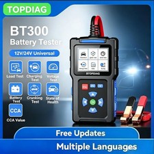 12v 24v Car Battery Tester Trucks Battery Analyzer Cranking Charging 20-2000cca