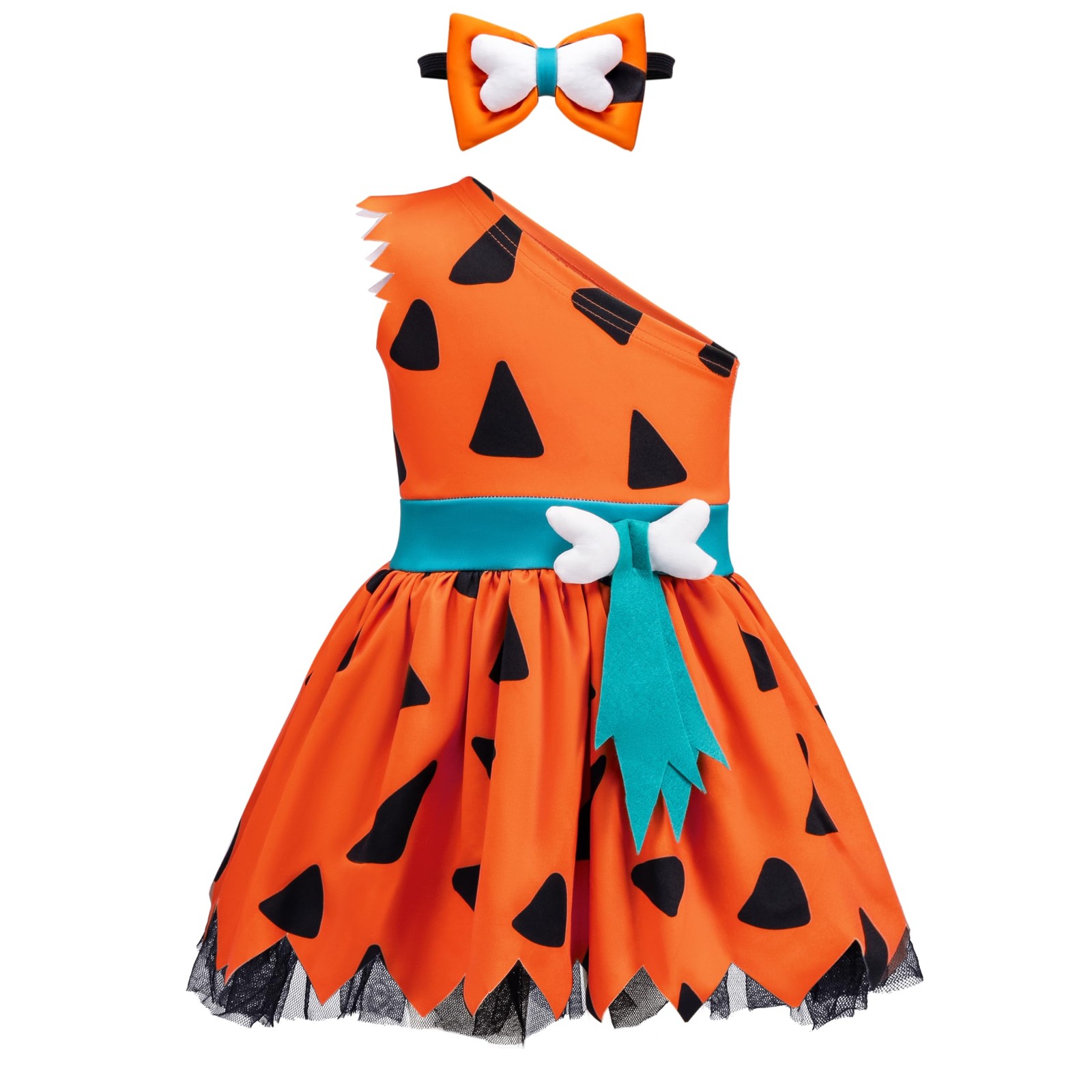 Disfraz de cavernícola bebé para niña, niño pequeño Halloween Cavegirl mono para niña...
