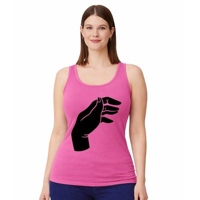 Grafik Hand Damen Trägershirt Tank Top minimalistische Kunst Geschenk für sie
