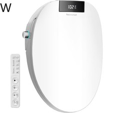 Toilet Bidet Seat Round, Smart Toilet Seat Bidet with Dryer and Warm Water W