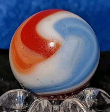 Vintage Akro Agate Corkscrew Marble. .71" Near Mint. Stunning Example.