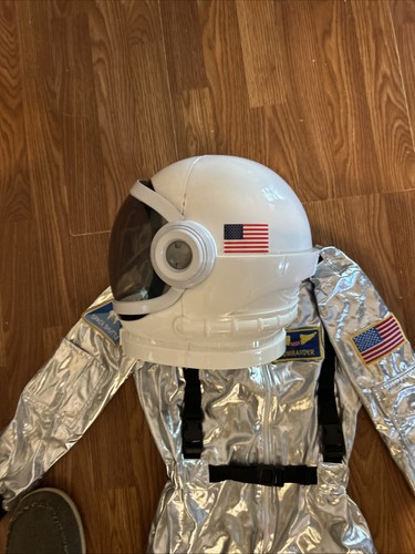 ASTRONAUT JUMPSUIT COSTUME NASA SHUTTLE SHIP MOON SPACE SUIT KIDS MEDIUM - Picture 6 of 7