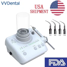 Dental Ultrasonic Scaler LED Handpiece 2 Bottles Fit EMS Cavitron Woodpecker FDA