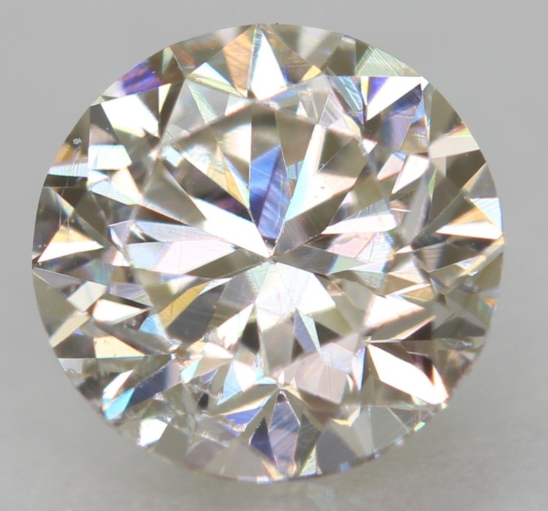 0.08 Carat Light Brown SI1 Round Brilliant Natural EARTH MINED Diamond 2.78mm