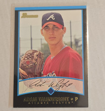 Bowman 2001 Adam Wainwright Rookie Card #206 Atlanta Braves Baseball. rookie card picture