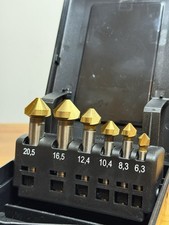 RUKO A102152TRO Countersink Set 6-Piece HSS-TiN 6.3-20.5mm 90° DIN 335