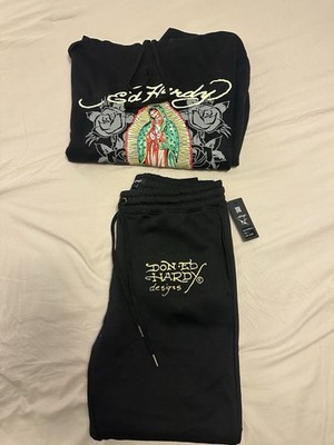 アンサンブル NWT Ed Hardy Sweatsuit Hoody And Jogger Pants Set Size Large | eBay