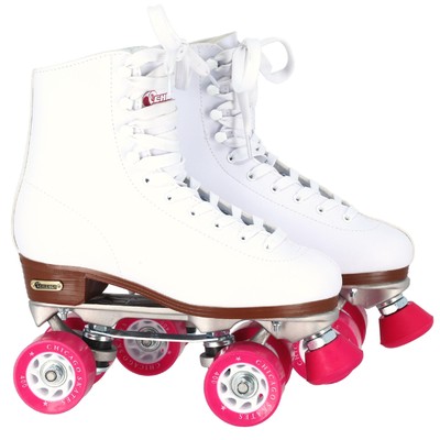 Skates Premium White Quad Roller Skates for Girls and Women Beginners Classic...