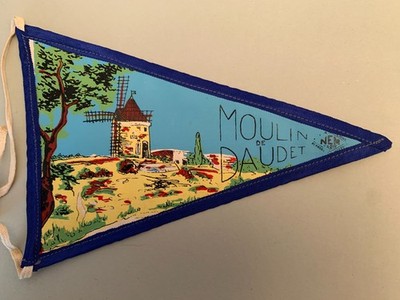 Wimpel LE MOULIN DE DAUDET Fontvieille Bouches-du-Rhône Provence Frankreich - Baumwolle