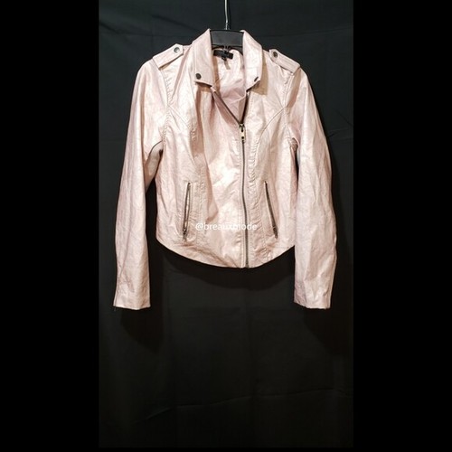Torrid Faux Leather Metallic Jacket 