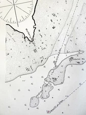Guilford Connecticut 1901 Eldridge map scarce detailed coastal nautical chart