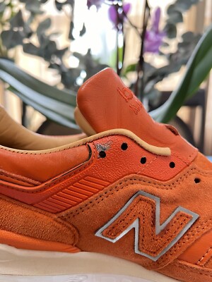 New Balance 997 Concepts Luxury Goods Sneakers in Orange  display picture 3