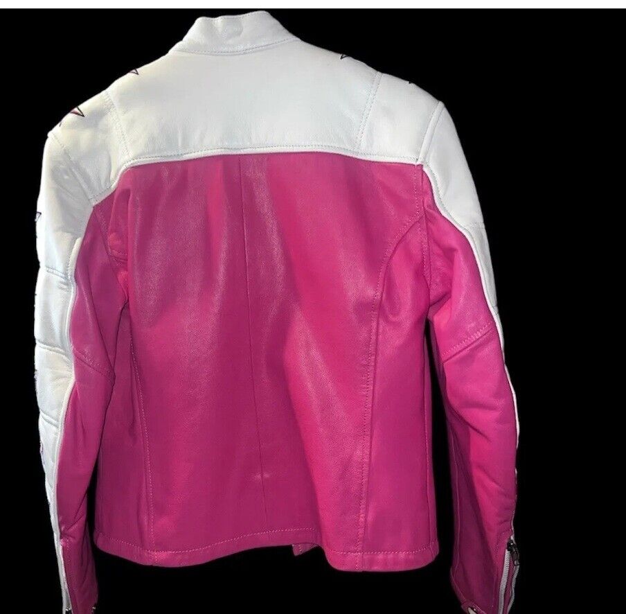 🚨🔥Vintage Womens Unik Premium Leather Motorcycle Jacket 🚨🔥Vintage Womens Unik Premium Leather Motorcycle Jacket