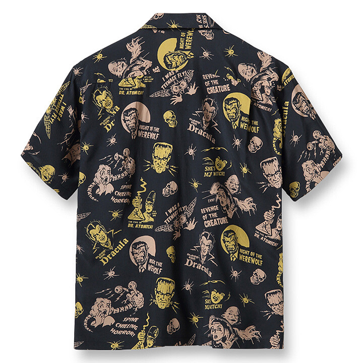 STAR OF HOLLYWOOD HIGH DENSITY RAYON OPEN SHIRT “THE MONSTERS