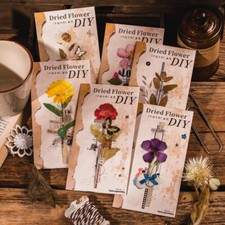 Dried Flowers Plants PET Stickers DIY Junk Journals Planner Scrapbooking Sticker
