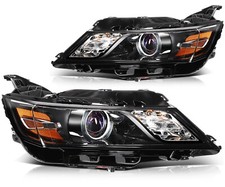 Pair For Chevy Impala 2.5L 3.6L 2014-2019 Headlight Assembly Black Housing