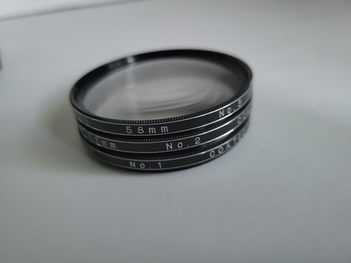 Vintage Vivitar Close-Up Lens Set ~ 58mm ~ No. 1, 2, & 3 ~ Made In Japan ~ Case - Picture 2 of 6