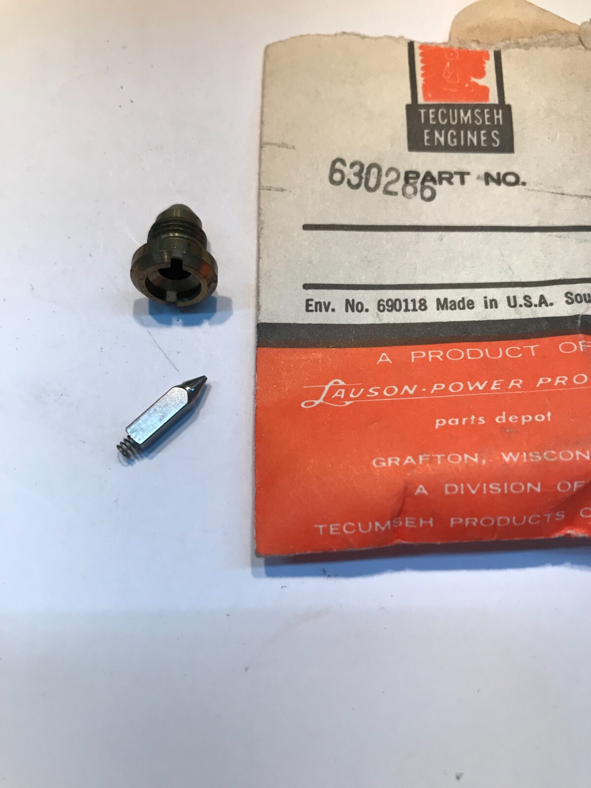 NEW TECUMSEH NEEDLE & SEAT (NO GASKET) PART# 630286 FREE SHIPPING ...