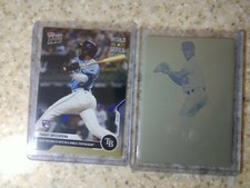 2020 Leaf Metal Gavin Lux RC Yellow Printing Plate /1 &Randy Arozarena Topps Now