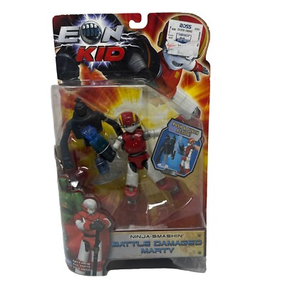 IRON KID (EON KID) VTG BATTLE DAMAGED MARTY Ninja Smashing Push & Punch Action