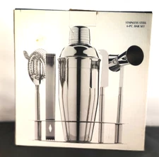 Williams Sonoma Encore Bar Tools and Cocktail Stainless Steel 6-pc Bar Set