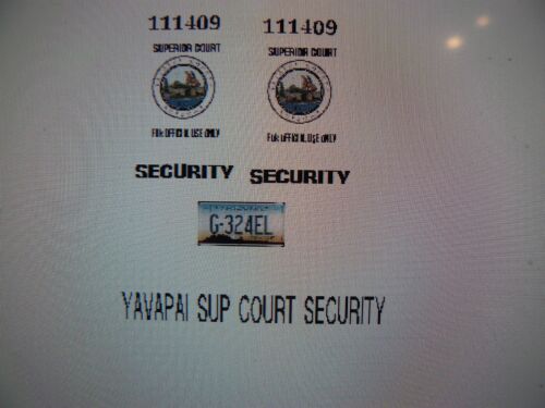 Yavapai County Arizona Superior Court Security Patrol Car  Decals  1:24 - Afbeelding 1 van 1