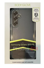 Body Glove Rugged Case with Holster for Samsung Galaxy s23 FE- Clear (BRAND NEW)