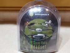 NEW Motorola FM Stereo Radio Headset - Turn Phone into FM Stereo Radio 