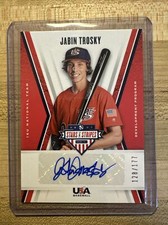 2019 Panini Stars & Stripes Jabin Trosky #'d 10/177 Rookie Autograph #16U-JT