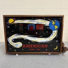Vintage American Worlds Finest Shuffleboard Scoreboard Light Up 2-Sided