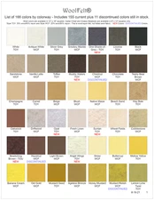 #1 Wool Felt® - 42 Colors - Wool/Rayon Felt - WoolFelt® from National Nonwovens 