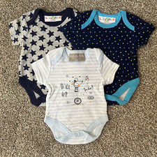 NEW 3 PACK Newborn Baby Boys Bodysuit Lot, Infant Clothes Gift Set F