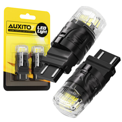 White 3157 3156 T25 LED Reverse Turn Signal Blinker Parking DRL Light Bulbs EAW