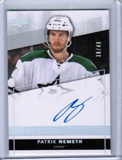 14/15 UD PREMIER PATRIK NEMETH #76 ROOKIES AUTO RC SILVER /49 DALLAS STARS