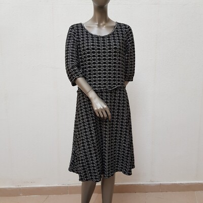 Hübsche Strickkleid von Max Studio, XL, schwarz, grau, weiß