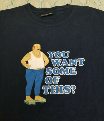Vintage Adult Swim Aqua Teen Hunger Force Carl T Shirt Cartoon Network Medium
