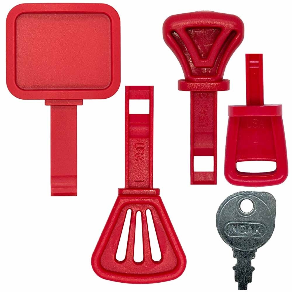 ハン KMS 12 Pcs Heavy Equipment Replacement Key + 4 Pcs Key Ring + 1 Wire