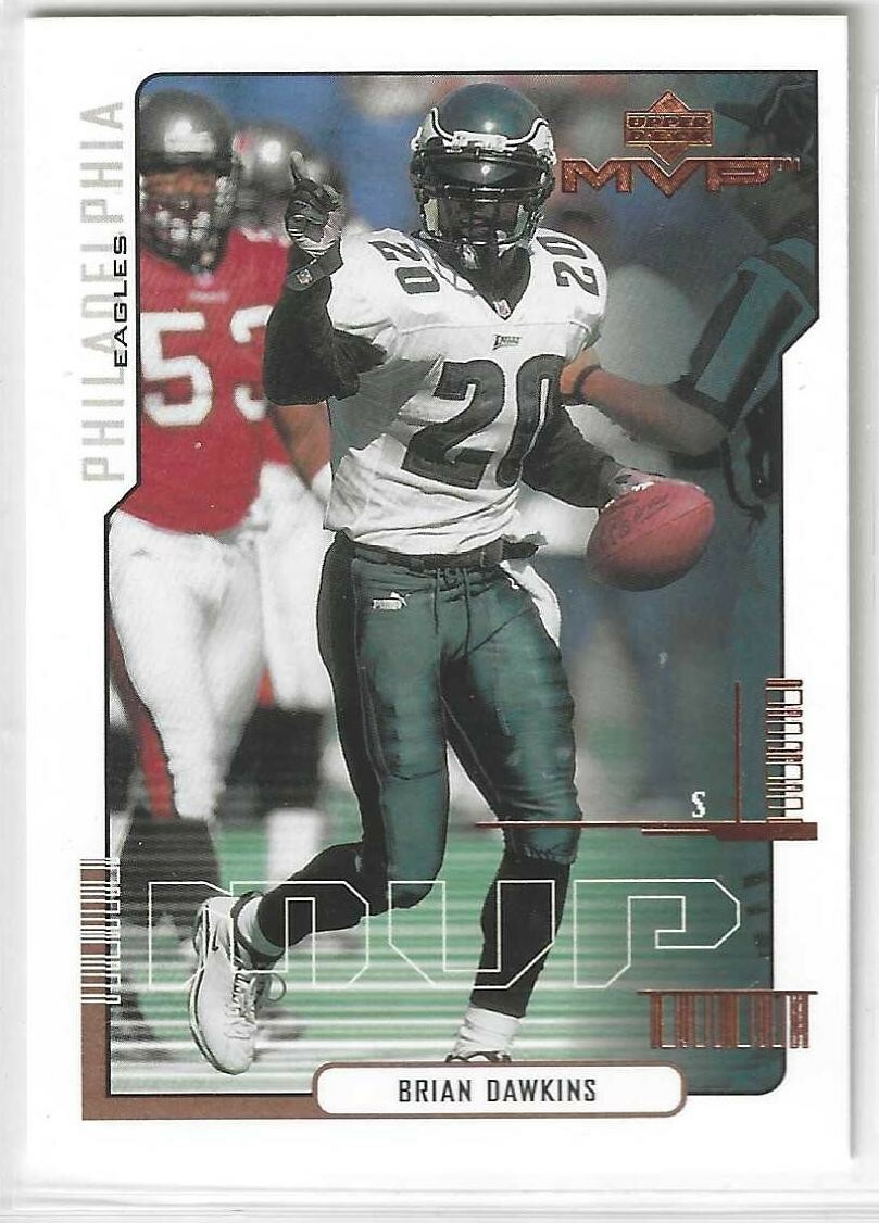 2000 Upper Deck MVP #130 Brian Dawkins Philadelphia Eagles HOF Clemson